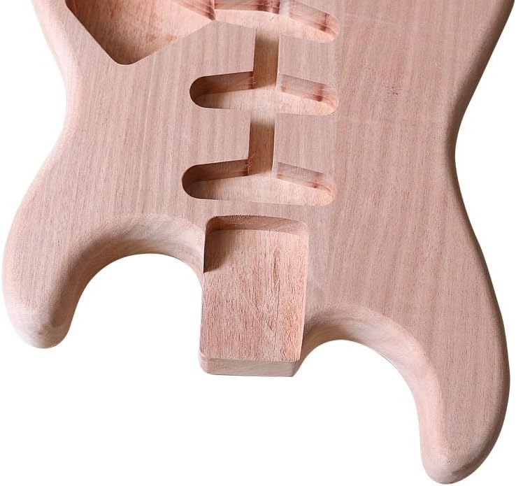Unfinished Mahogany Guitar Body for Fender Strat - DIY Replacement Part for Stratocaster