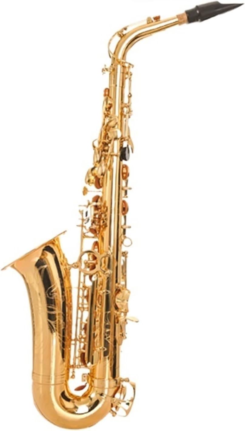 Golden Saxophone Alto Saxophone Woodwind Instrument In E Flat