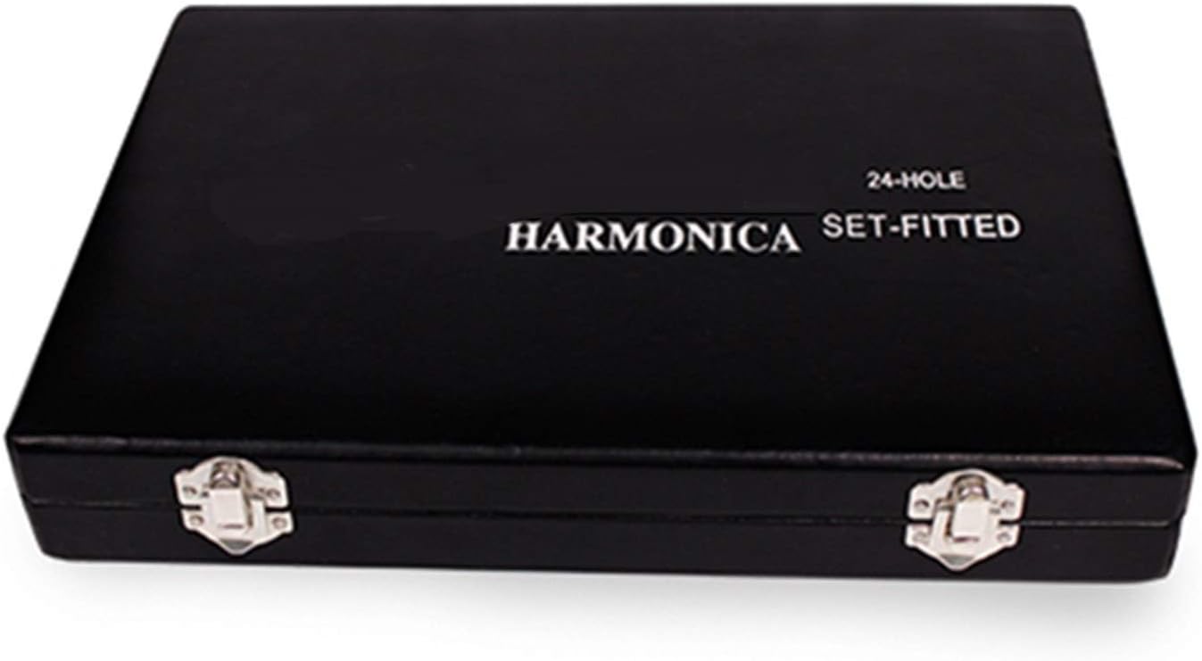 Harmonica 7Pcs/Set Harmonica 24 Hole Tremolo Harp A/B/C/D/E/F/G Keys Musical Instrument Mouth Organ for Collect Gaita