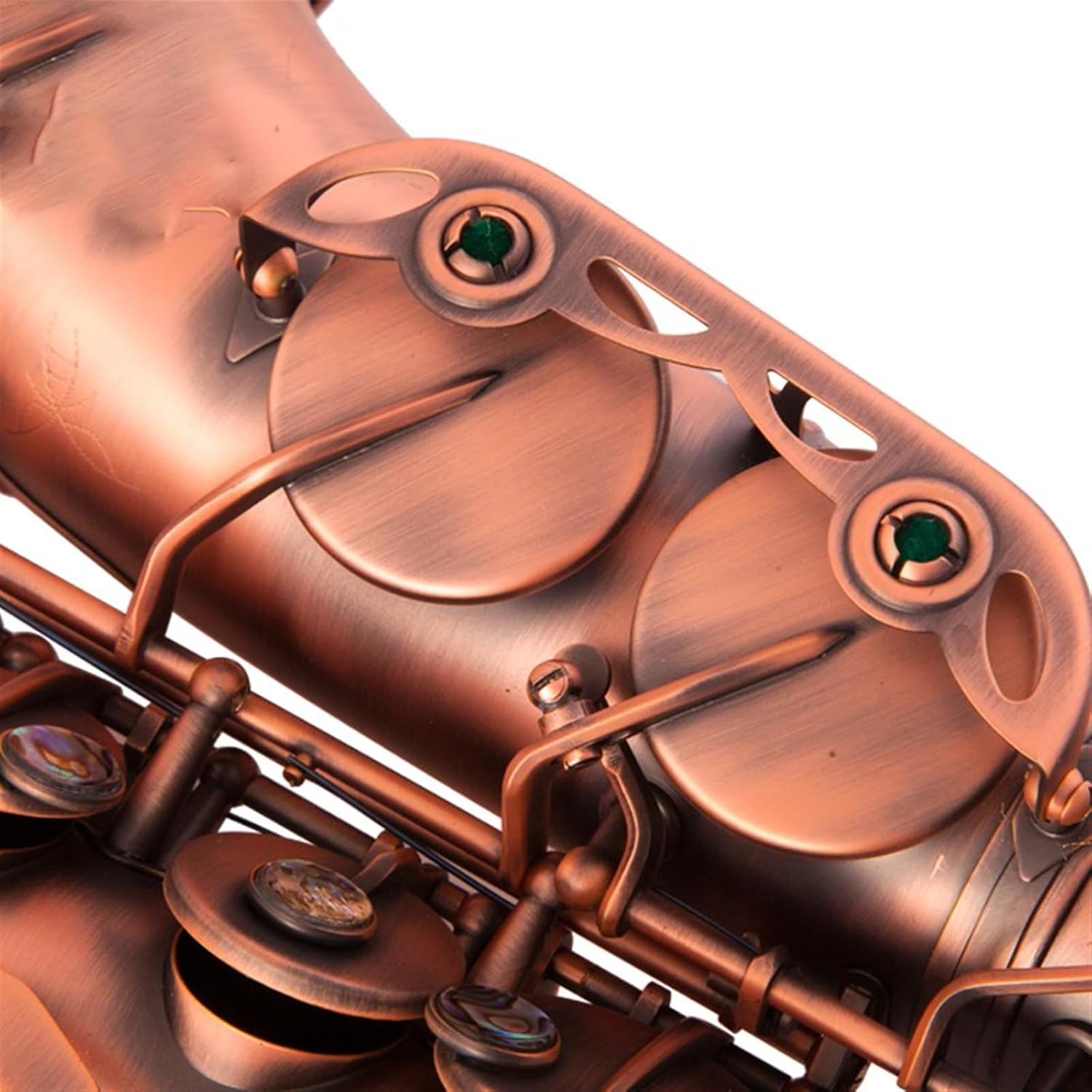 E Flat Alto Saxophone Woodwind Instrument Professional Beginners Grade Exam Matt Red