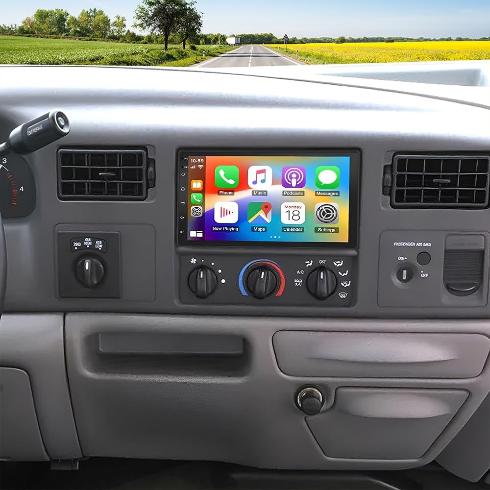 Android 13 Double Din Car Stereo Radio for 1999-2004 Ford F250 F350 Super Duty 7