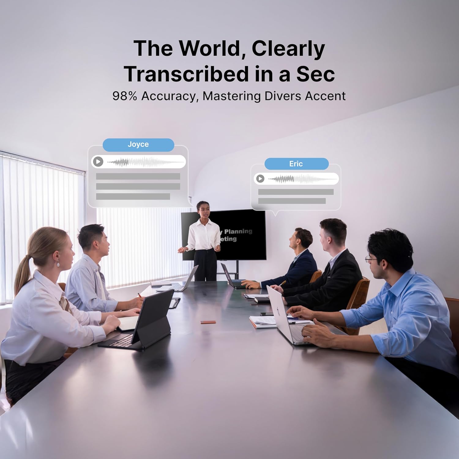 Comulytic Note Pro AI Voice Recorder, Unlimited Transcribe & Summarize, One Tap Recording Device with AI Note Taking, Support 113 Languages, 64GB, Audio Recorder for Calls, Meetings, Lectures, Silver
