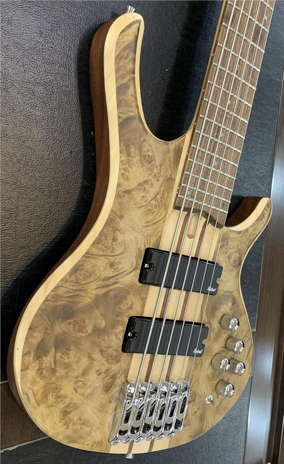 Beginner Electric Guitar Kits Five String Electric Bass Tree Burl Solid Wood Single Board Amplification Circuit Neck Sandwich Body