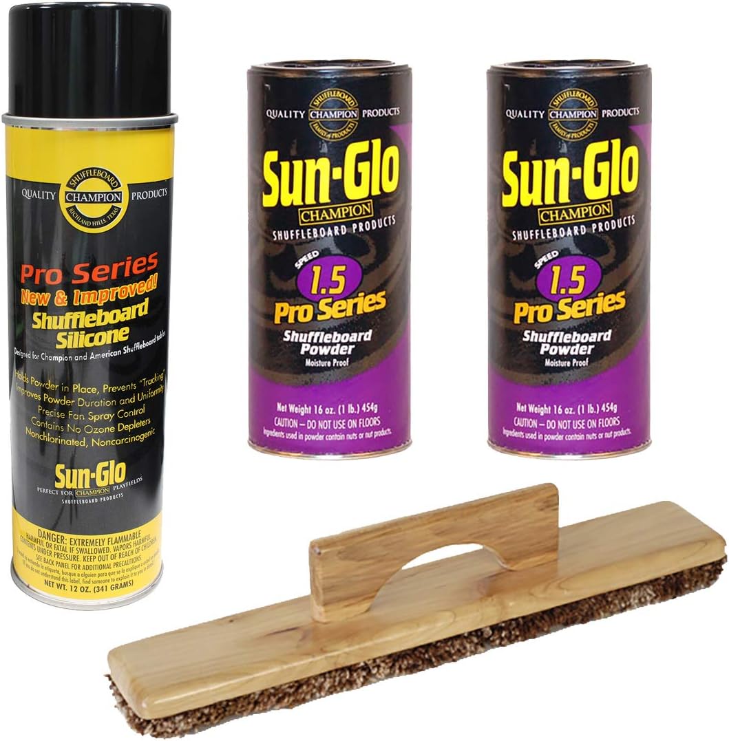 Sun-Glo 2 Cans #1.5 Pro-Series Wax, Sweep, Silicone Spray