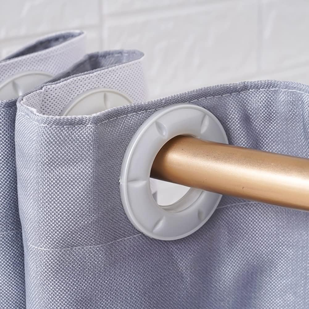 Retail Dressing Room Curtain Rod - Wall Mount Metal Rod - L-Shaped Corner Fitting Room Shelf - Shower Curtain Rod (Color : Gold, Size : 90x110cm)