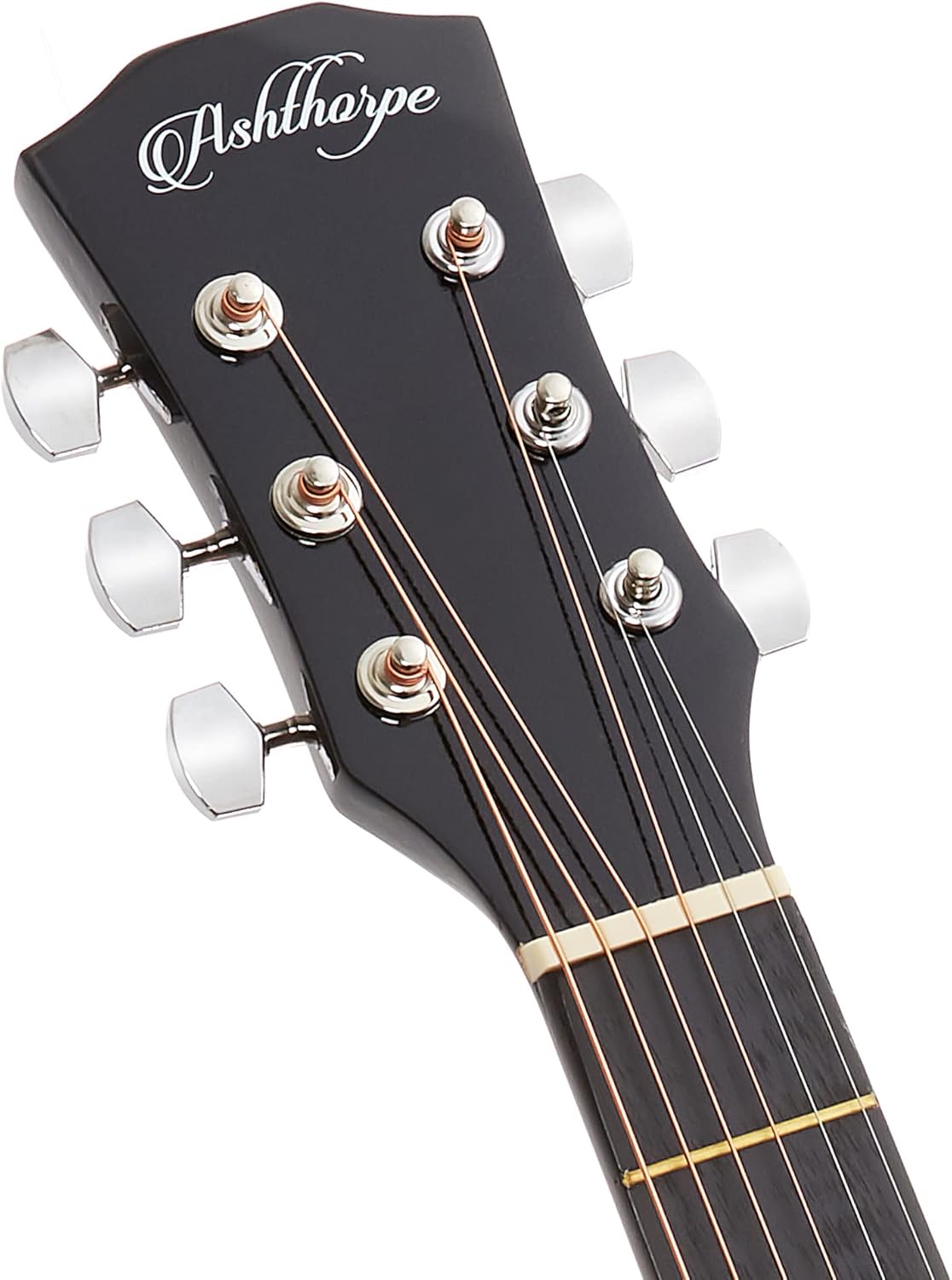 Ashthorpe 41-inch Beginner Cutaway Acoustic Guitar Package (Black), Full Size Basic Starter Kit w/Gig Bag, Strings, Strap, Tuner, Picks