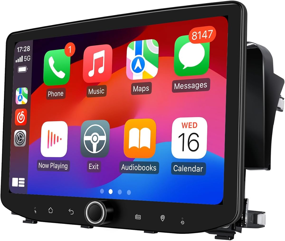 JOYING Car Radio for Honda Civic 2016-2021 Android 13 Car Stereo 10.1 Inch Touchscreen 8GB+128GB with Carplay & Android Auto, Mirror Link, GPS Navigation, Volume Knob(JY-HT101N8-B)(Wire Harness A)