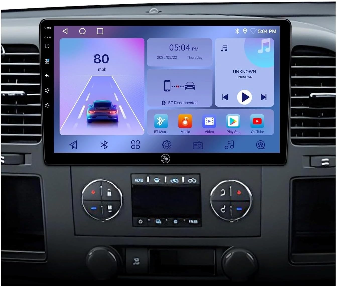 with Carplay for Silverado Crew Cab 2009 with 10