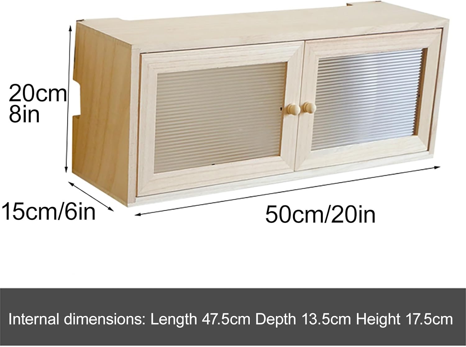 Wall Mount WiFi Router Storage Box, WiFi Router Hidden Box, Power Strip Cable Management Hider Rack by Solid Wood, Ideal for Home and Office Use(Wood,50x15x20cm/20x6x8in)