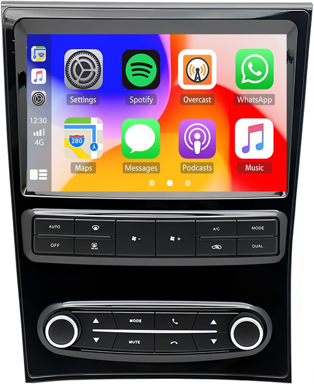 4+64G Car Stereo Radio for Lexus GS300 GS400 GS430 1998-2005,wirh Wireless Carplay/Android Auto,9Inch Touchscreen Radio with GPS Navigation/Bluetooth/Backup Camera/FM/AM/Mirror Link/SWC