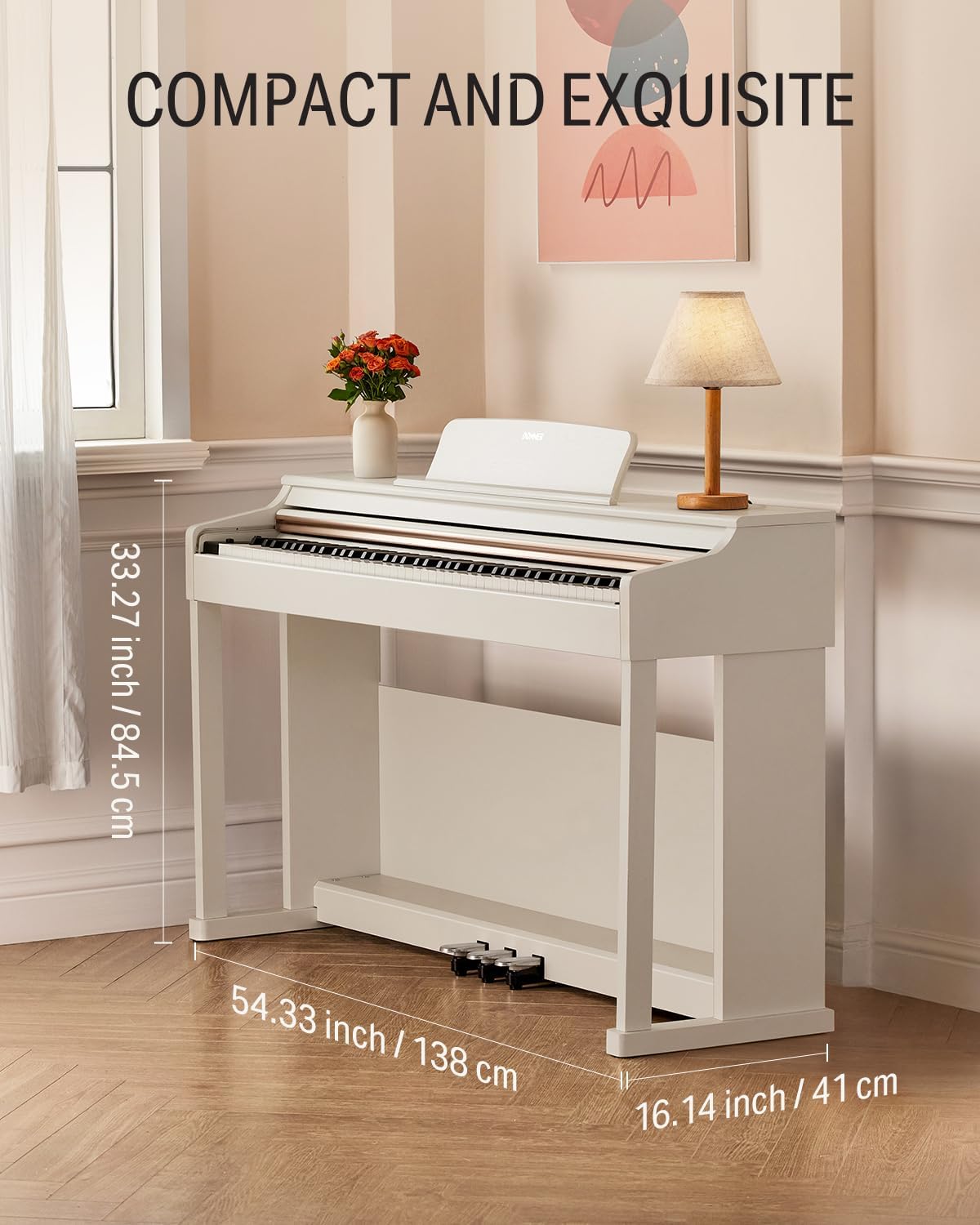 Donner DDP-100 Digital Piano White with Piano Bench