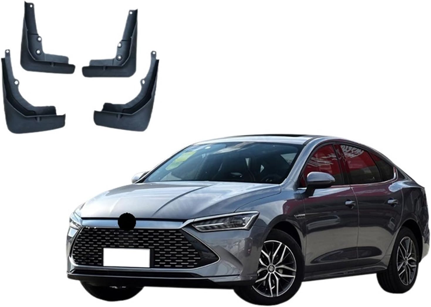 MudFlaps Compatible with BYD Qin Plus 2021 2022 2023 Mudguards Mud Flaps Splash Guards Front Rear Wheels Fender Car Accessories 4Pcs