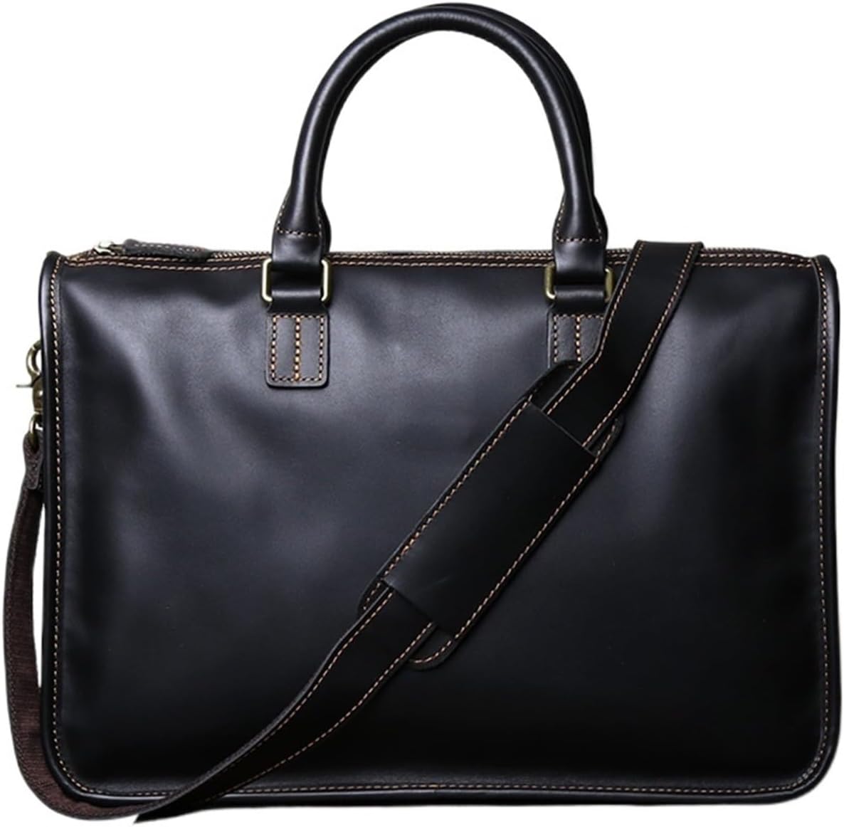 Leather Briefcase Handmade Leather Computer Bag Briefcase For Men And Women Laptop Bag For Work Travel briefcases