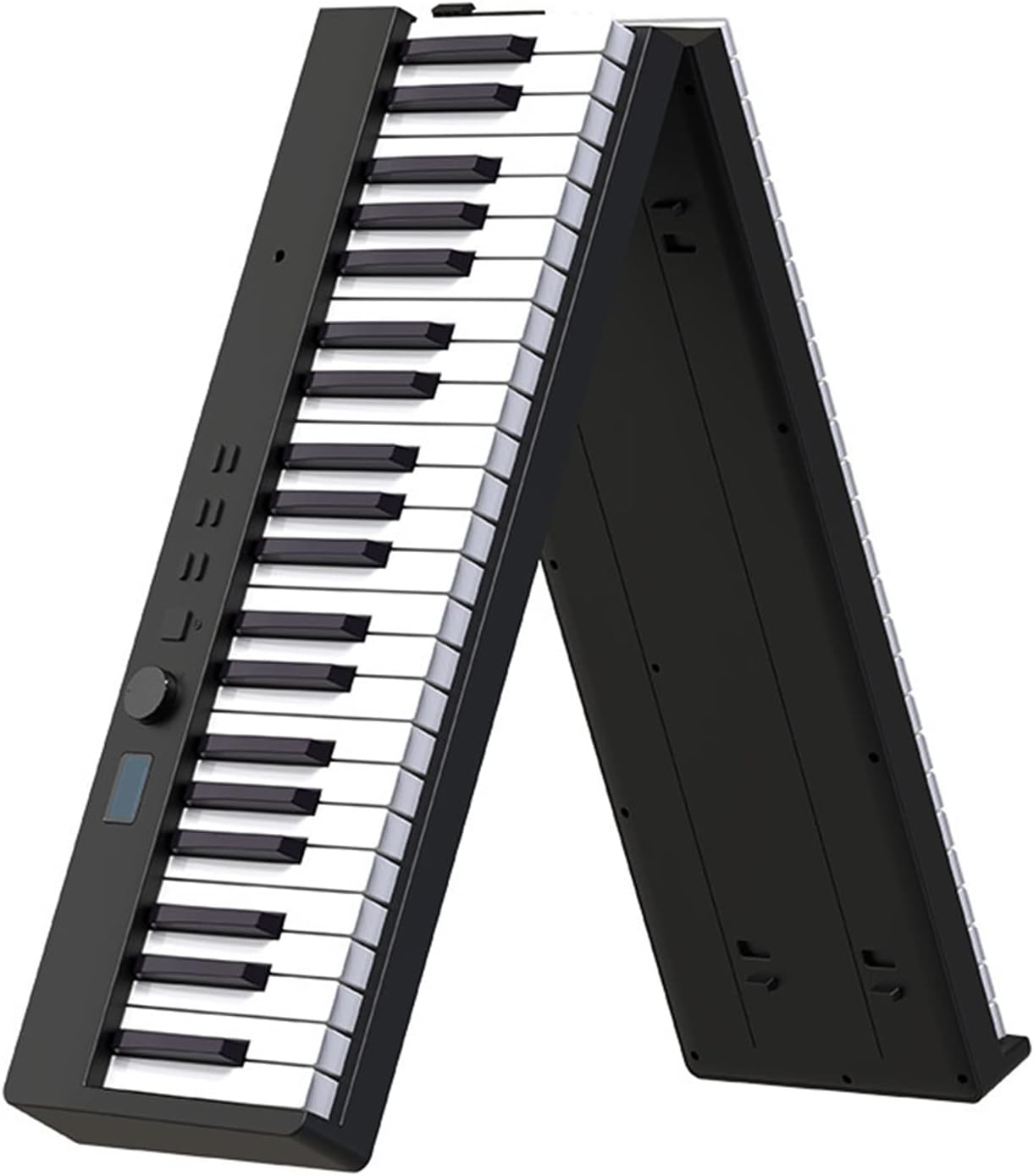88 Keys Foldable Keyboard Piano Digital Piano With Rechargeable Battery Professional Electric Piano 12h Running Time, Including Sustain Pedal for Beginners