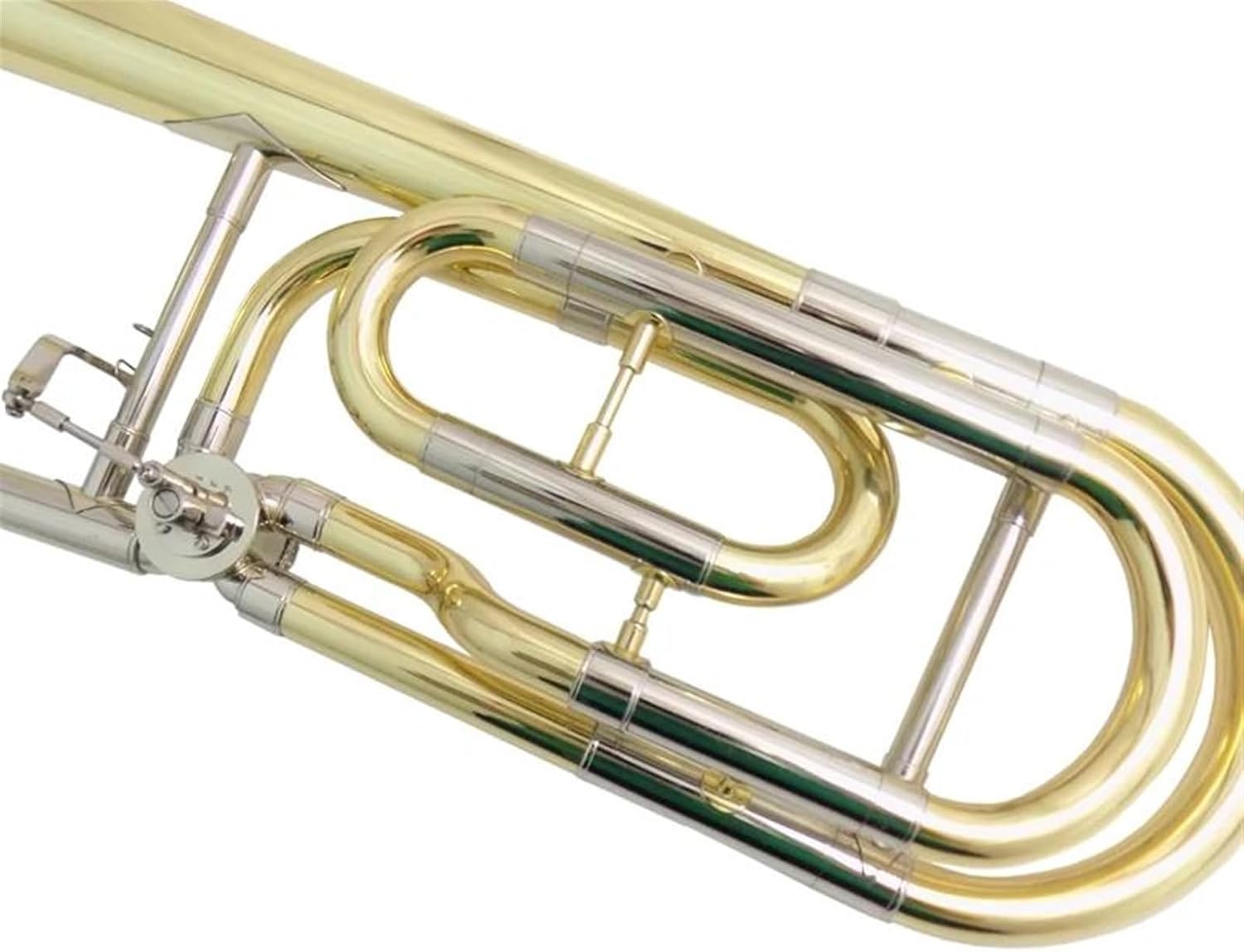 Professionals euphonium B Flat Slide Trombone Musical Instruments with Case Mouthpiece Yellow Brass Body Lacquer Silver Nickel Plated