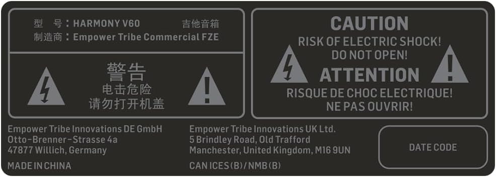 TC Helicon HARMONY V60 60 Watt 2 Channel Acoustic Amplifier with Vocal Processing, Looper, Tannoy Dual Concentric Speaker and 4-Button Footswitch