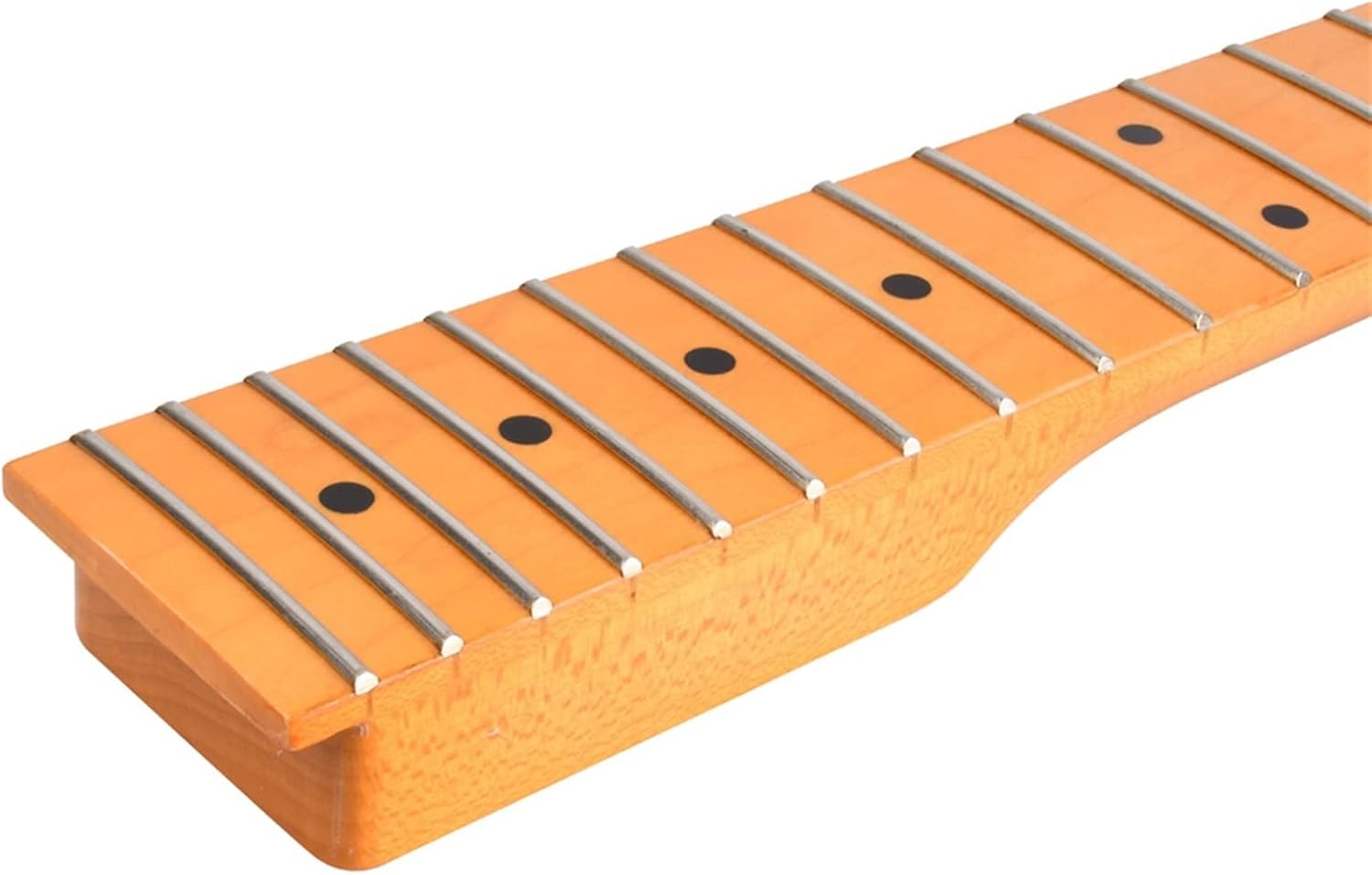 Yellow Guitar Accessories Parts 22 Frets Maple Electric Guitar Neck Maple Fretboard Electric Guitar Neck (Color : 22frets)