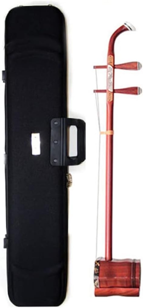FLFL 2-String Violin Chinese Erhu Mahogany Bone Carving Erhu Professional Two-Stringed Bowed Musical Instruments Beginners Erhu