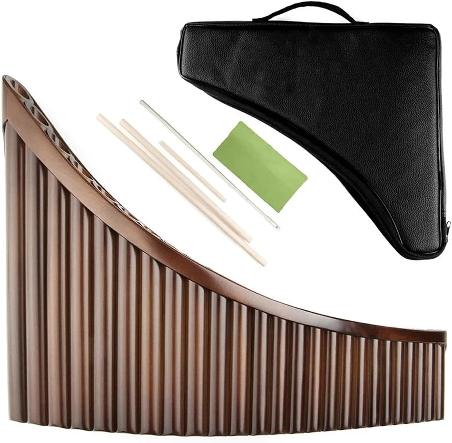 VBDEFRT G Key 25 Pipes Pan Flute Pan Pipes Woodwind Musical Instrument Made Pan Flute (Color : LEFT HAND)