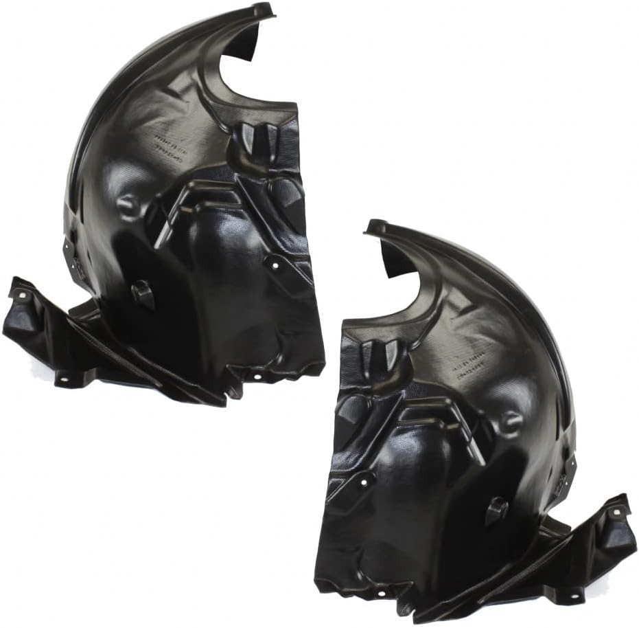 For Mercedes-Benz E350 Splash Guard/Fender Liner 2010-2016 Driver and Passenger Side Pair/Set | Front | Rear Section | Sedan/Wagon | All Submodels | MB1248167 + MB1249167 | 2126903030 + 2126906930