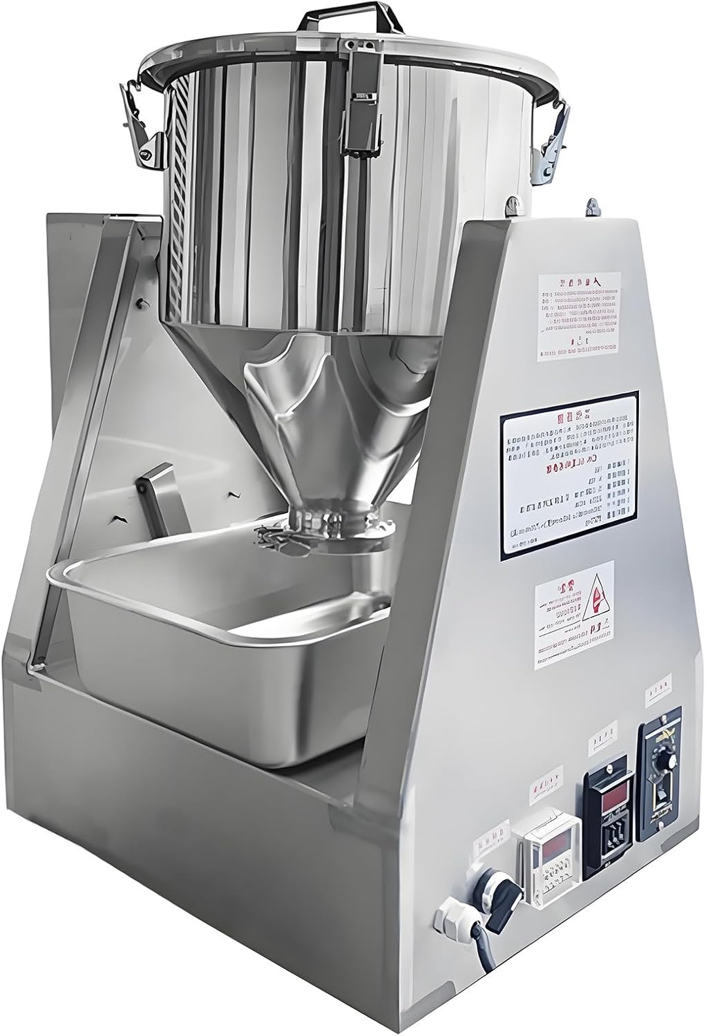 Lab Dry Powder Mixer Mixing Machine,Pharmaceutical Powder Mixing Machine, Chemical Powder Blending Machine, 304 Stainless PowderBlenderLab Dry Dough Powder DrumMixer 20L