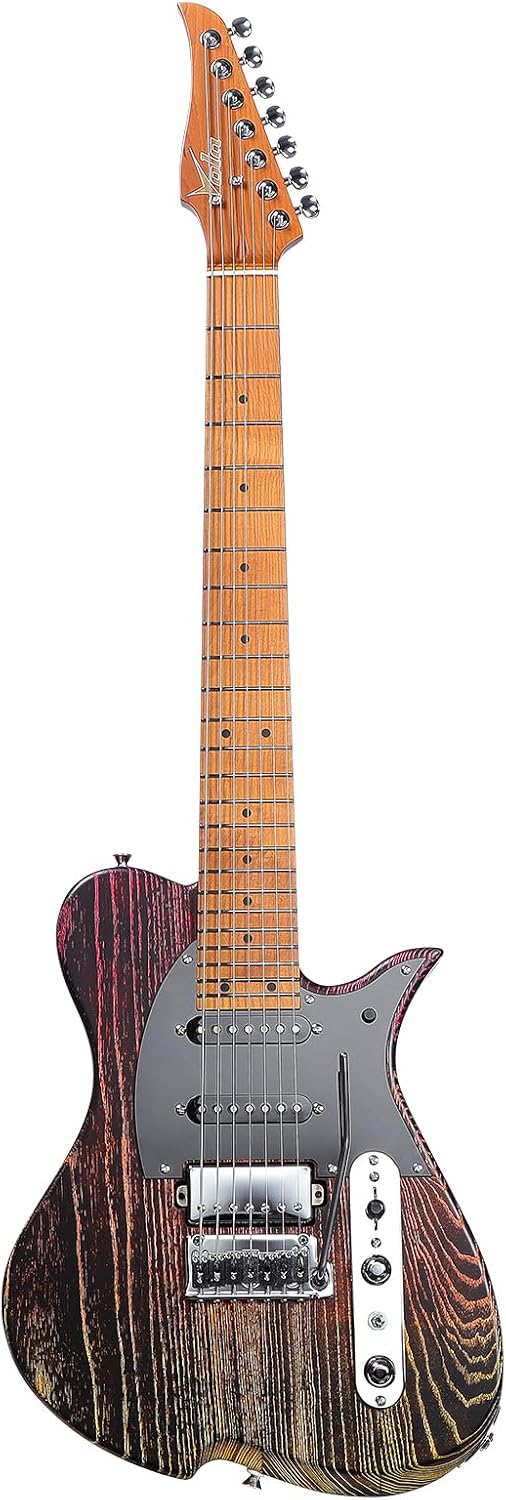 Vola Electric Guitar Vasti 7 PDM J1 OGD Matte Handmade in Japan MIJ Roasted Maple Neck Stainless Steel Frets Gotoh Bridge Gotoh Locking Tuner Signature model 7 Strings Modern C Neck For All Levels