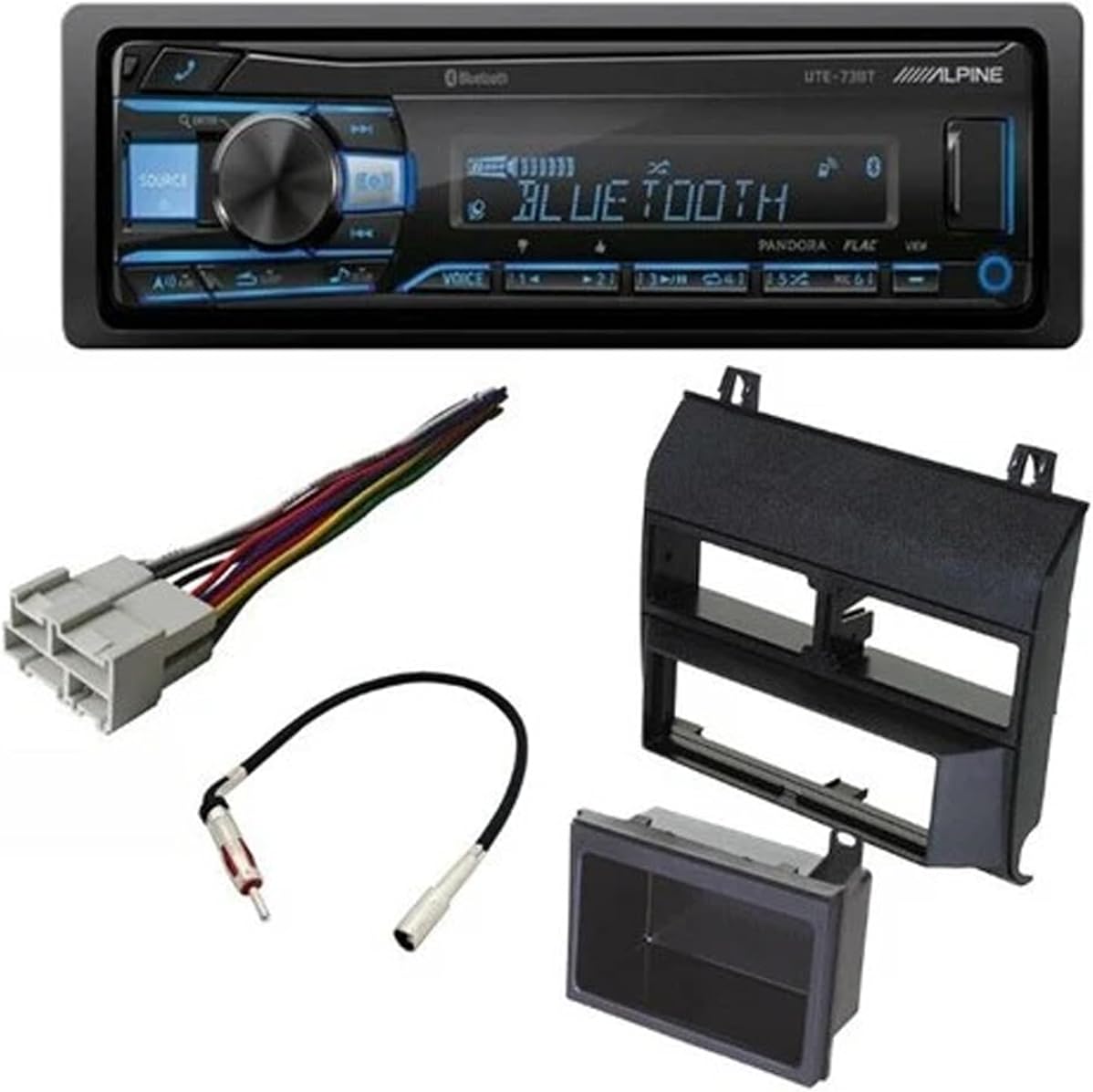 Alpine UTE-73BT Single-DIN Car Stereo for 1988-1994 GM Full Size Trucks & SUV's