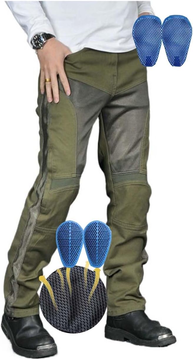 Mesh Motorcycle Pants Motocross Racing Protective Jeans for Everyday Travel Or Cycling Gear