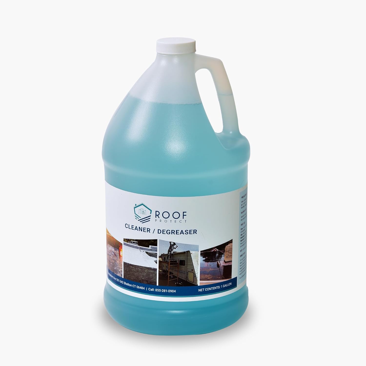 RVRoofMagic Non-Toxic RV Roof Cleaner & Protector | 1-Gal Eco-Friendly Detergent | White Non-Abrasive Formula | Safe for EPDM Rubber Roofs | Biodegradable | Citrus Scent | Easy to Use