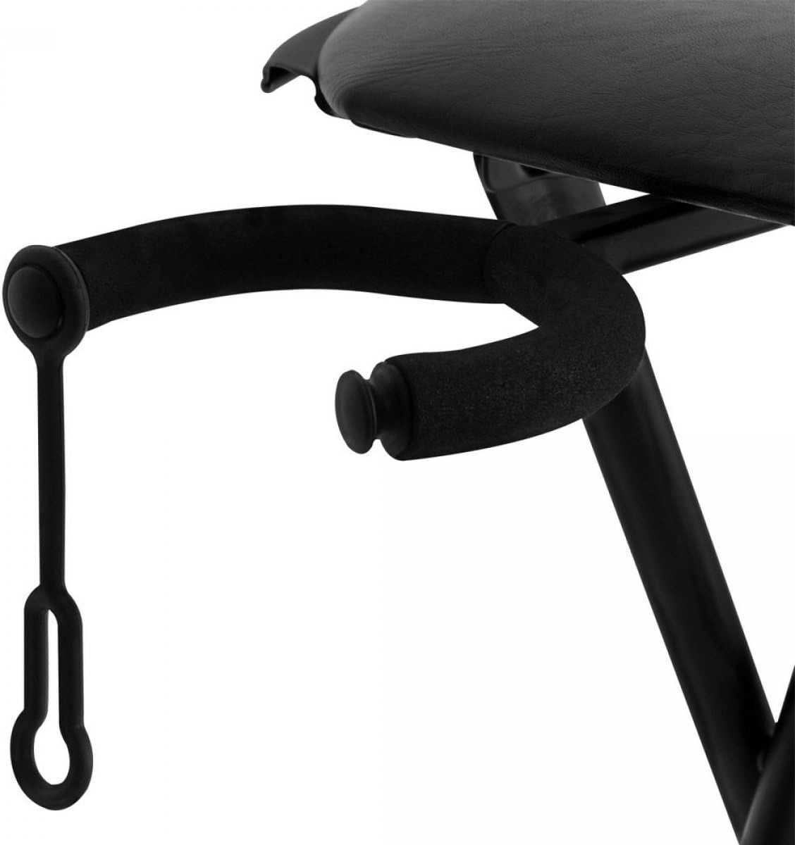 OnStage On-Stage DT7500 Guitarist Stool with Footrest,Black