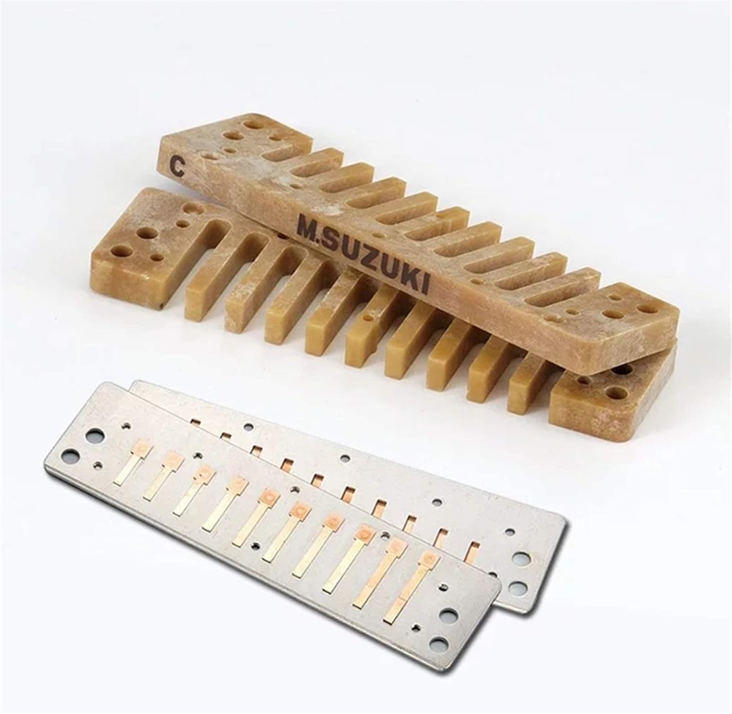 Harmonica M20 Diatonic Harmonica 10 Holes 20 Notes Blues Harp Key of C D Professional Musical Instruments (Color : Key of EB)