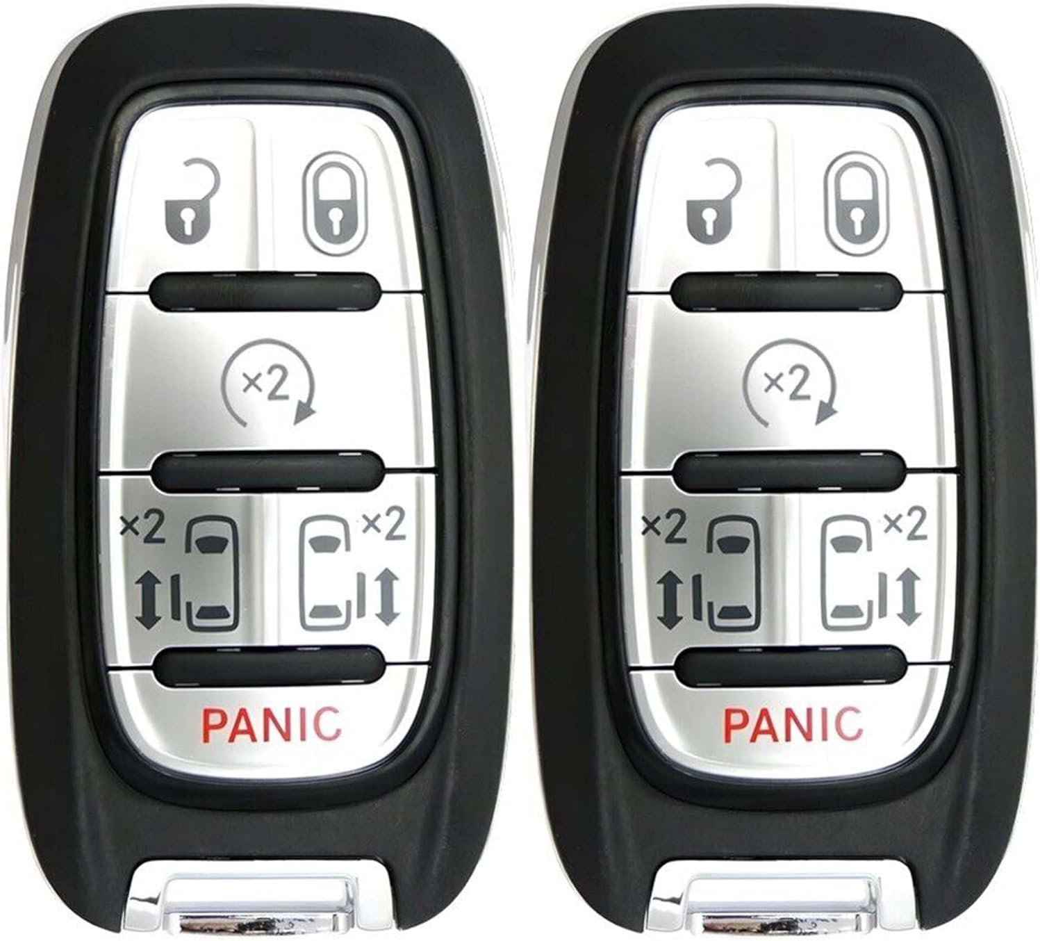 2X New Proximity Remote Key Fob Compatible with & fit for Select Chrysler Vehicles (with KeySense) - M3N-97395900-13