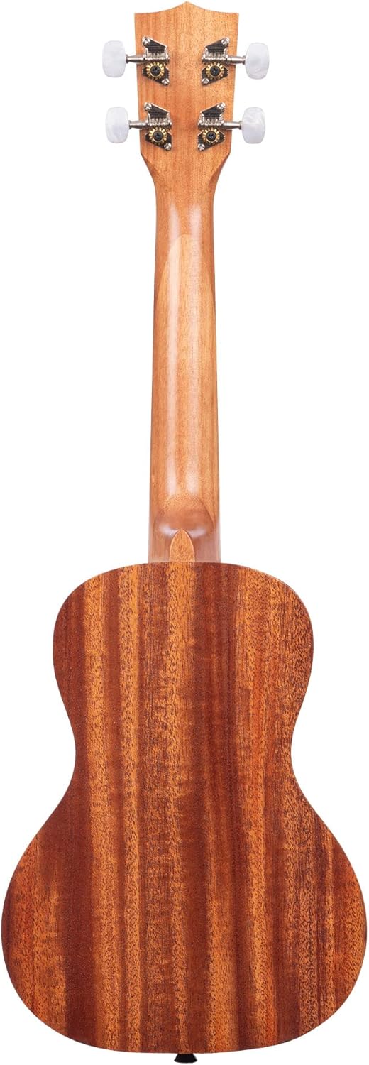 Kala KA-15 Series Satin Mahogany Concert Ukulele Bundle with Rosewood Fingerboard, Tuner, Gig Bag, Strap & Aquila Super Nylgut Strings – Ideal for Beginners & Players of All Levels, 24 Inches