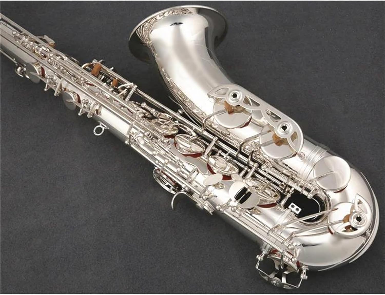 Beginner saxophone Professional Tenor Saxophone Bb Tune Exquisite Silver Plated Woodwinds Instrument With Mouthpiece Case