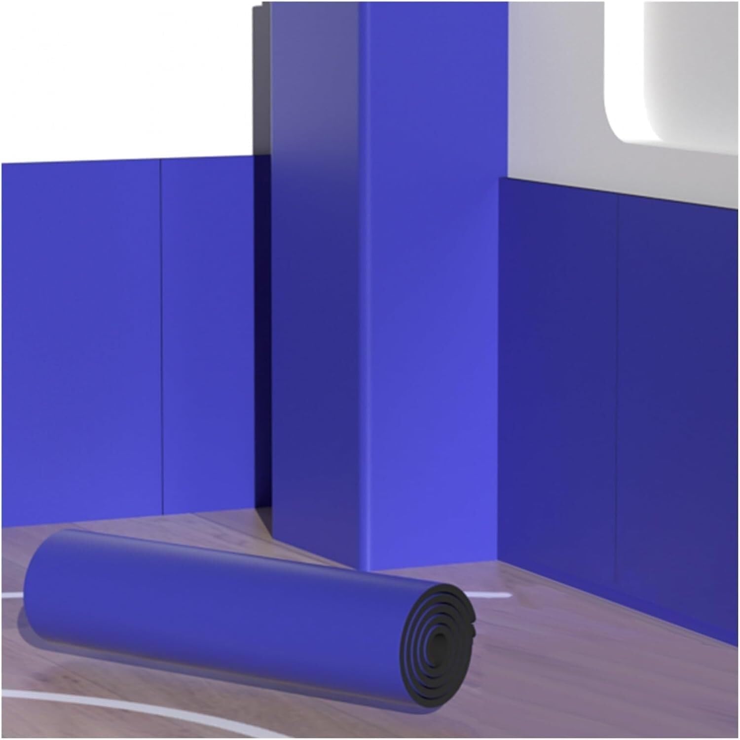 Car Parking Protector Garage Wall Protector Waterproof Warehouse Car Door Rubber Foam Protectors High Rebound Parking Protection Bumpers Guards 0.78in Thick(Blue,3m)