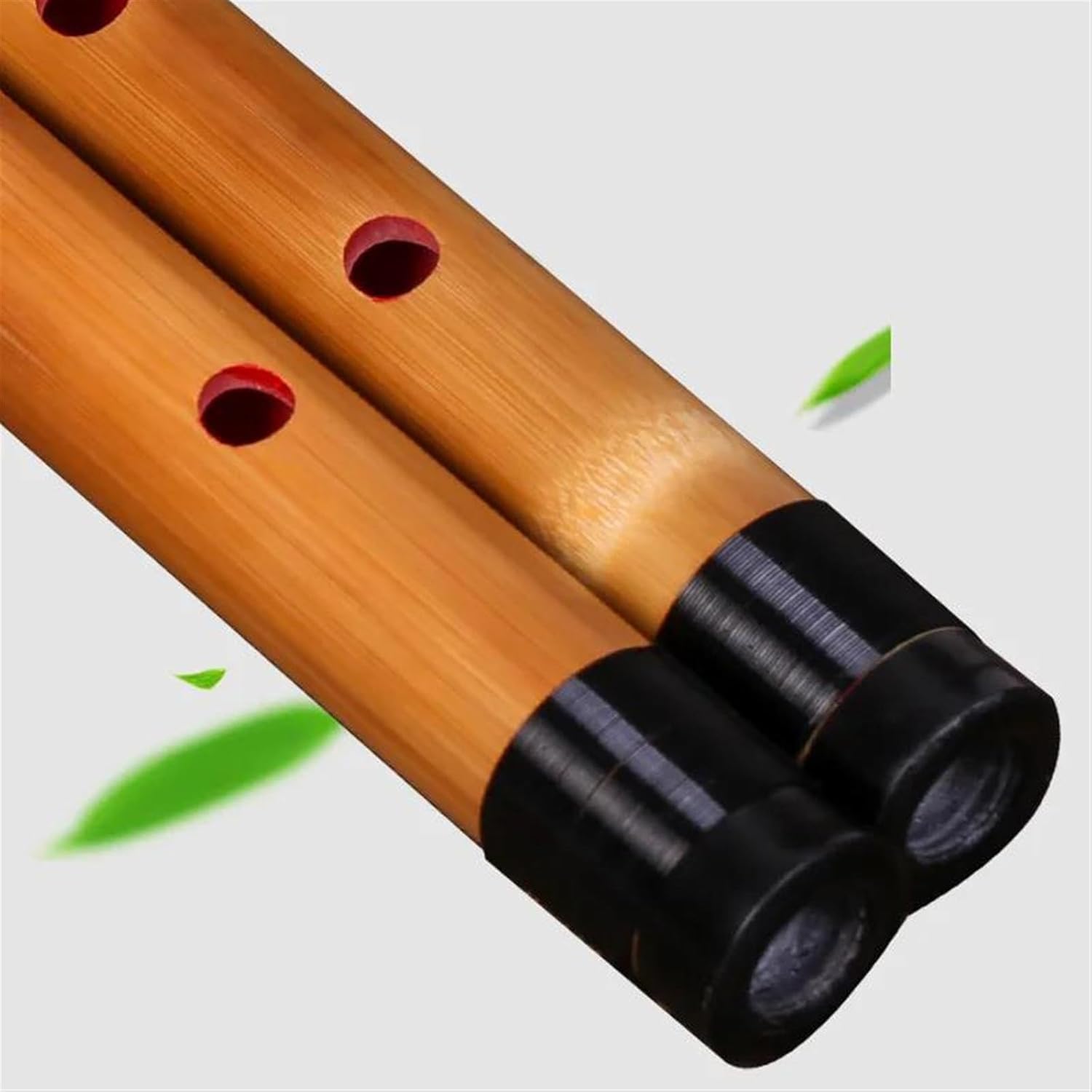 Bamboo Flute Dizi Bamboo Shakuhachi 5 Holes Flute White Bamboo Short Xiao Woodwind Musical Instrument Flauta(Brown)