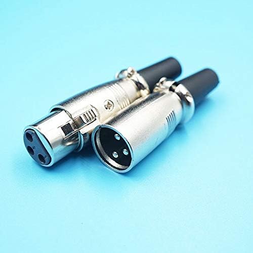 Davitu Electrical Equipments Supplies - 50pcs/lot 3P 4P 5P XLR Male Plug Connectors 5Pin XLR Plug Jack Japanese Type XLR Microphone Plugs - (Color: 5pair 5pin)