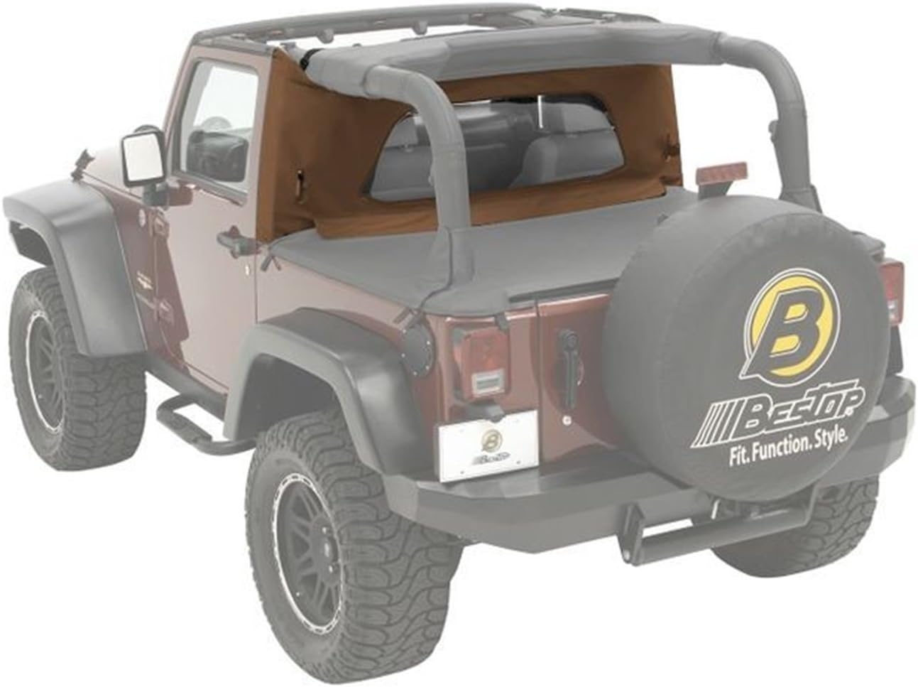 Bestop 80033-37 Spice WrapAround Windjammer Wind Break for 1997-2002 Wrangler TJ