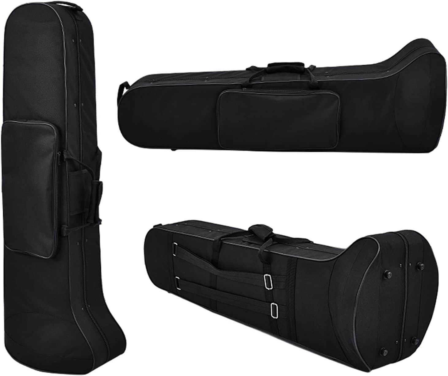 FLFL Student Trombone Lacquered Gold Tenor Trombone in B Flat for Students and Beginners