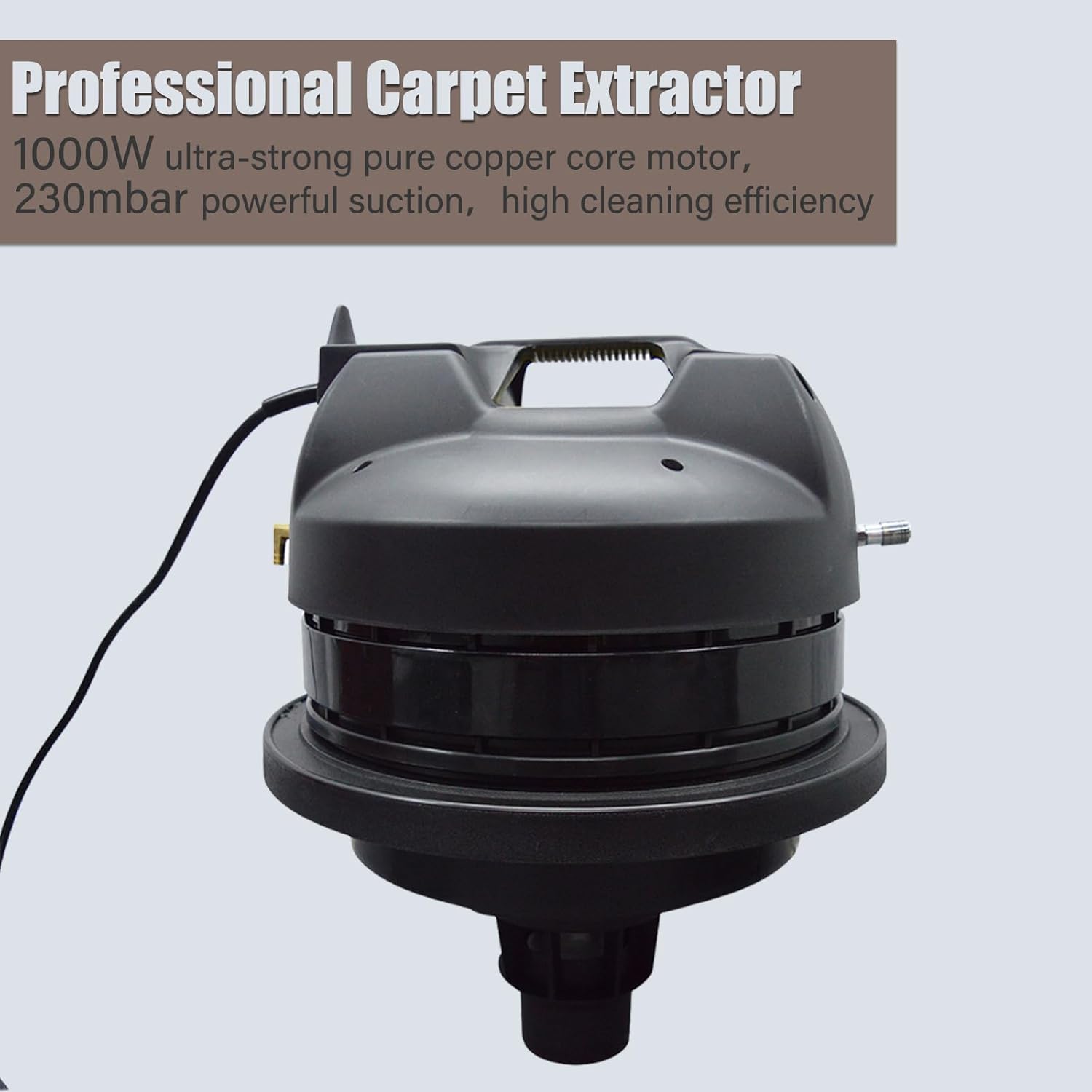Commercial Carpet Cleaner Machine 40L/11Gal Heavy-Duty 3-in-1 Extractor Machine (Spray,Vacuum,Wash) for Hotel/Office with 23ft Cord & Steel Drum 1000W 110V