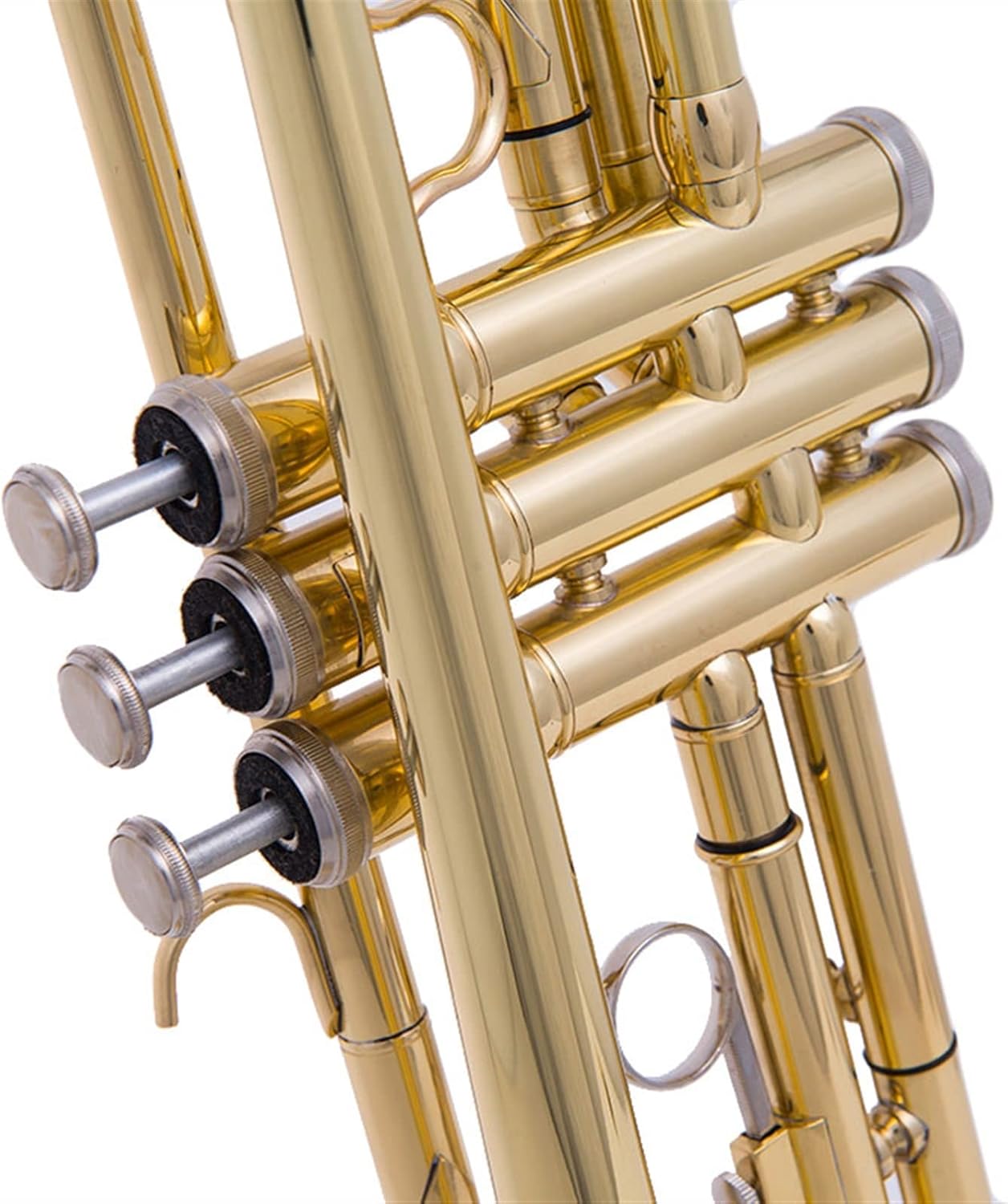 KESHUO B-Flat Alto Trumpet Instrument Brass Lacquer Gold Beginner Band Trumpets