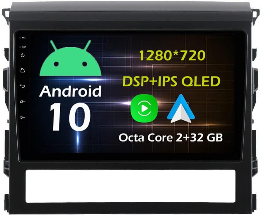 9'' Android Car Stereo Radio for Toyota Land Cruiser 11 J200 2015-2019 Octa Core Android 13 HD Touchscreen Headunit Supports GPS Navigation Carplay Android Auto Bluetooth Backup Camera-2+32