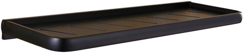 Wall Shelf Nordic Black Bathroom Shelf Wall Mount Space Aluminium Black Bathroom Shelf Square Shower Shelf Corner Storage Holder Shelves Metal Floating Shelves Strong and stutowel Rail Radiator