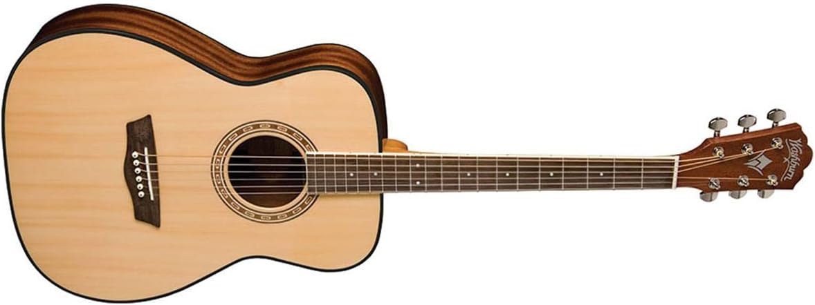 Washburn Apprentice 5 Series AF5K Folk Acoustic Guitar, Rosewood Fretboard, Natural