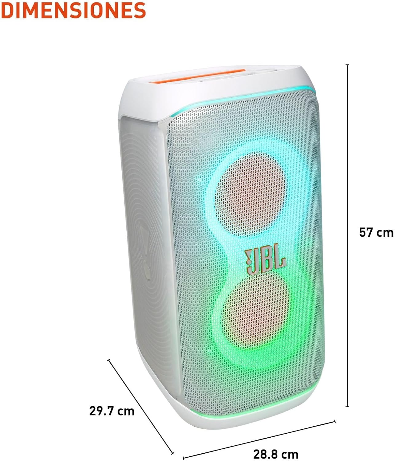 JBL JBLPBCLUB120SWAM-Z PartyBox Club 120 Speaker, White - Certified Refurbished