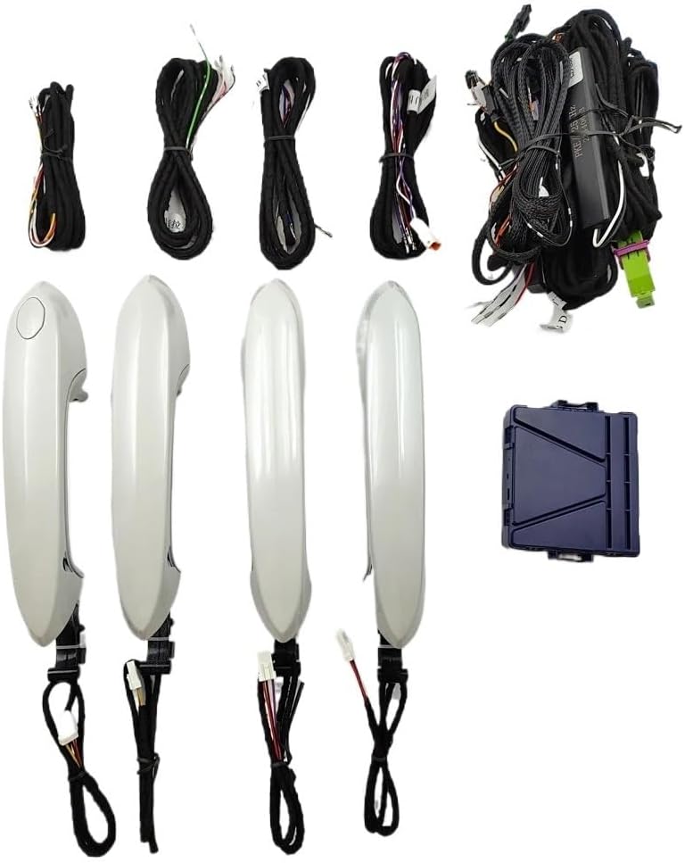 Comfort Access Compatible for New BMW X5 G05 X6 G06 G38 G30 G20 Keyless Entry System PKE Keyless Go Car Door Lock 4 Handle White Color A96(19-21 G30)