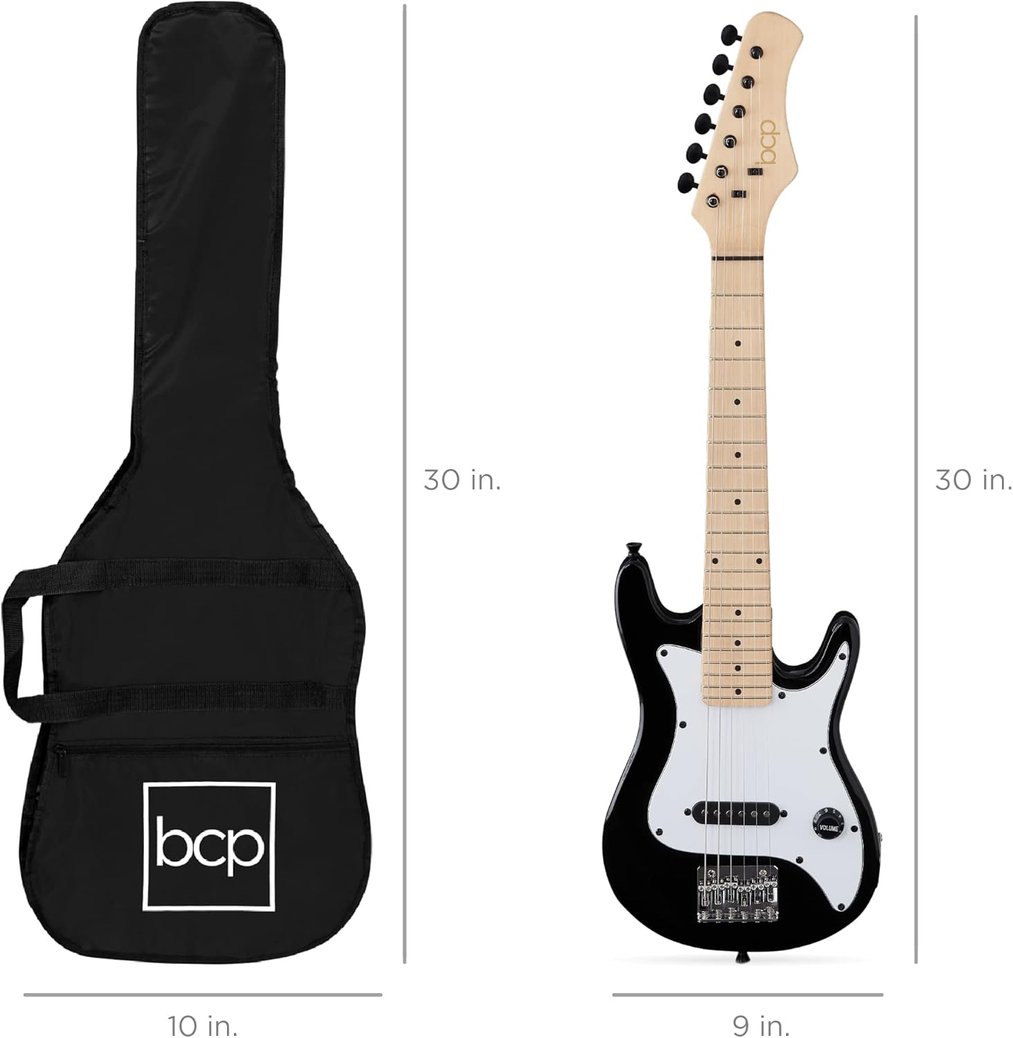 Best Choice Products 30in Kids Electric Guitar Beginner Starter Kit w/ 5W Amplifier, Strap, Gig Bag, Strings, Picks - Black