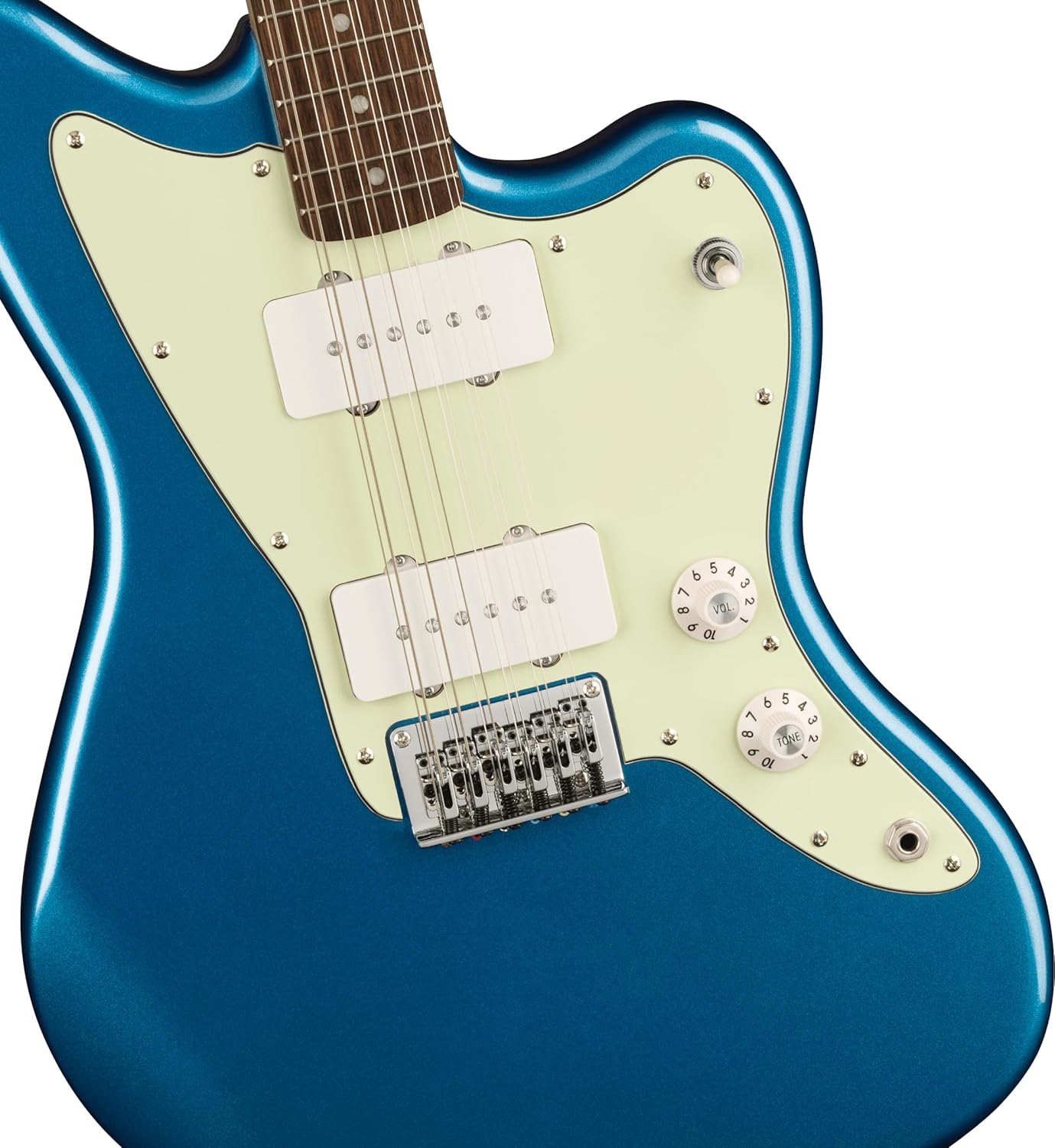 Fender Paranormal Jazzmaster XII, Laurel Fingerboard, Mint Pickguard, Lake Placid Blue