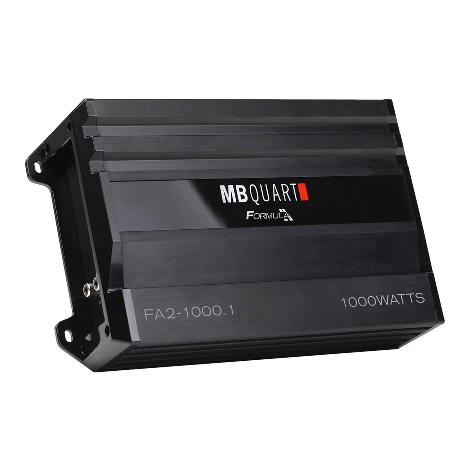 MB Quart Formula 1,000 Watt 1 Ohm Stable Mono Full Range Class Q1 Car Audio Mobile Amplifier with Bass Remote, FA2-1000.1, Black