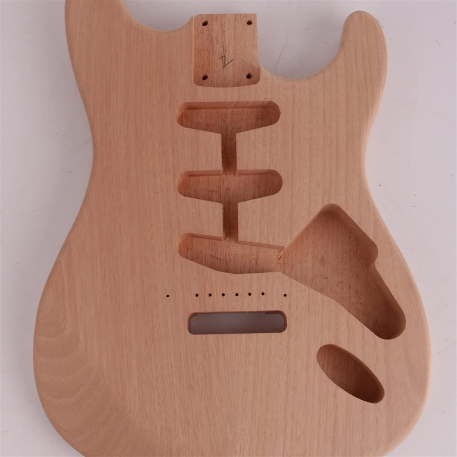 DIY Electric Guitar Kit Unfinished Maple Neck Fretboard Mahogany Body 22 Frets Electric Guitar Kit DIY (Color : 02)